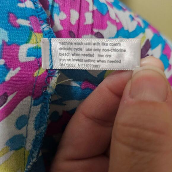 Fashion Bug Sleeveless Button Up Blouse Vintage Lightweight Women's Size Large - Picture 10 of 10